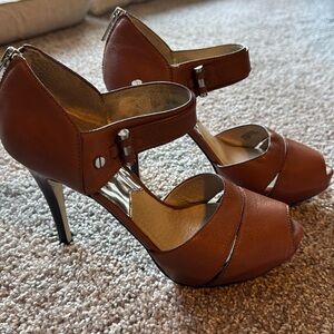 Camel colored Michael Kors heels